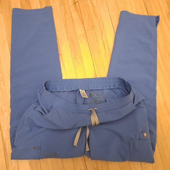 Figs Ceil Blue Scrub Pants Small Petite - Picture 2 of 3